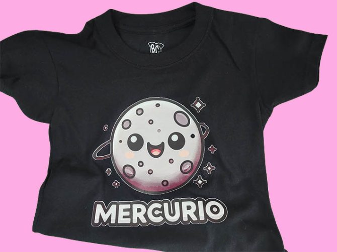 Camiseta Planeta Mercurio