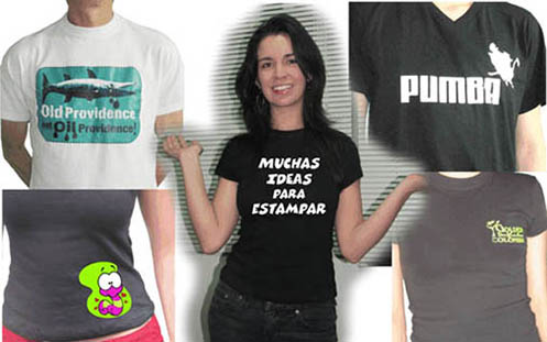 Ejemplos de camisetas estampadas