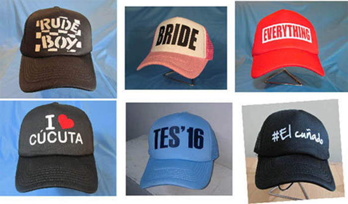 Gorras con variedad de estampados